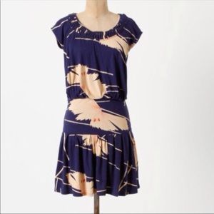 Anthropologie Scattered Stellata Drop Waist Dress